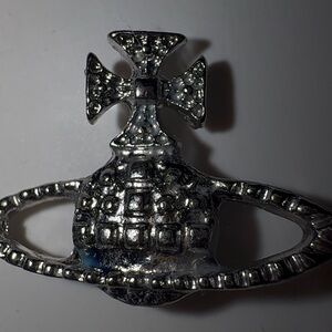 Silver Vivienne Westwood Orb earrings